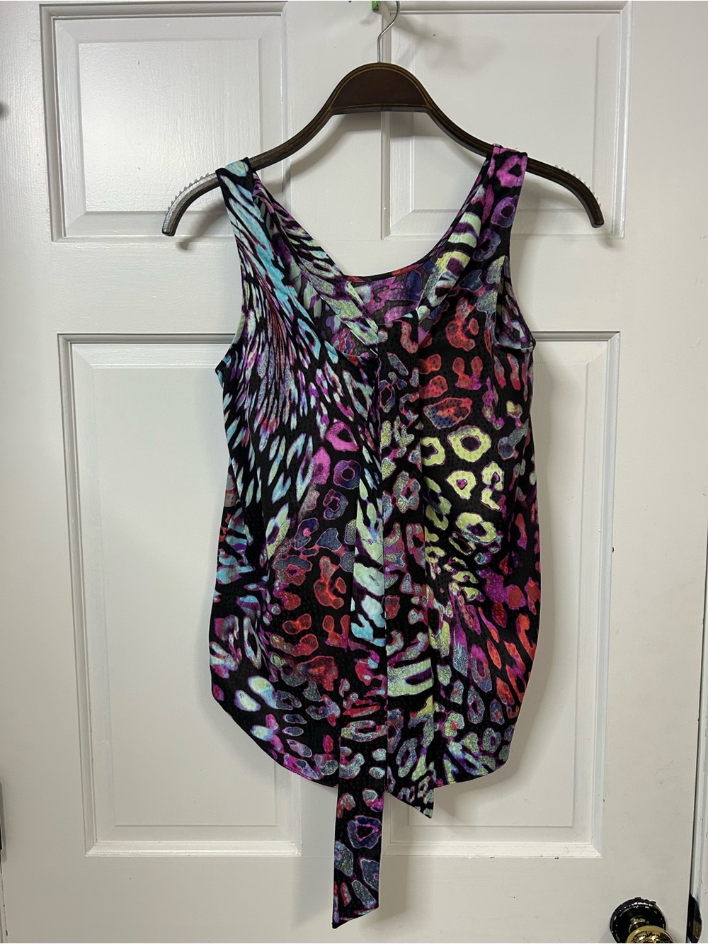 RACHEL Rachel Roy Multicolor Animal Print Asymmetric Camisole